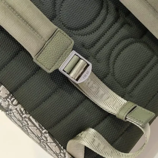 Dior Rider Backpack Khaki Dior Oblique Jacquard - Image 3