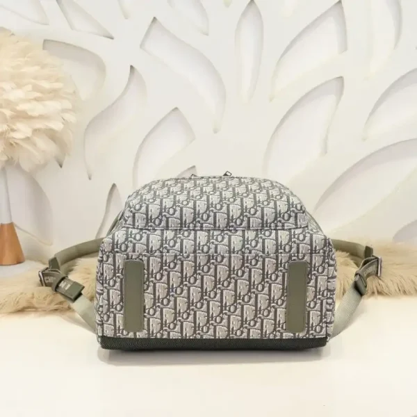 Dior Rider Backpack Khaki Dior Oblique Jacquard - Image 4