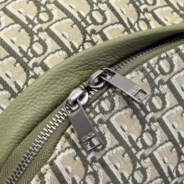 Dior Rider Backpack Khaki Dior Oblique Jacquard - Image 6