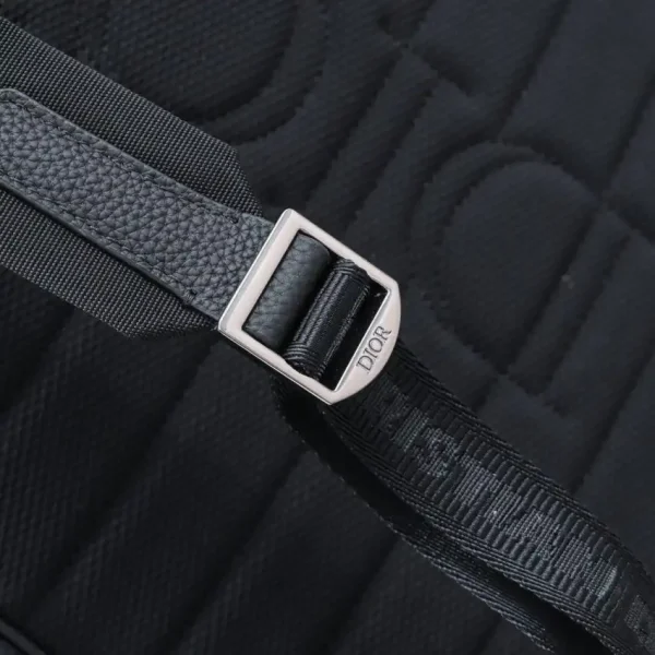 Dior Saddle Zip Backpack Black - Image 3