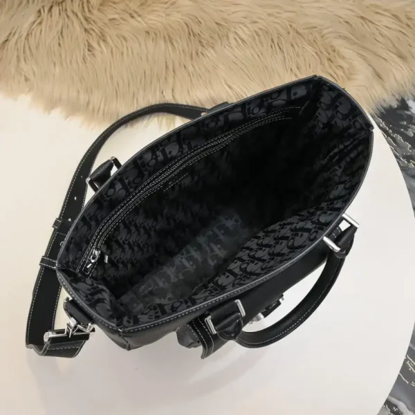 Dior Saddle Shopping Tote Black - Image 8