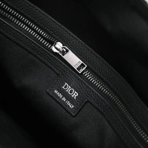 Dior Saddle Shopping Tote Oblique Black - Image 2