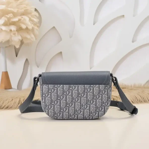 Dior Saddle Messenger Bag Oblique Grey - Image 8