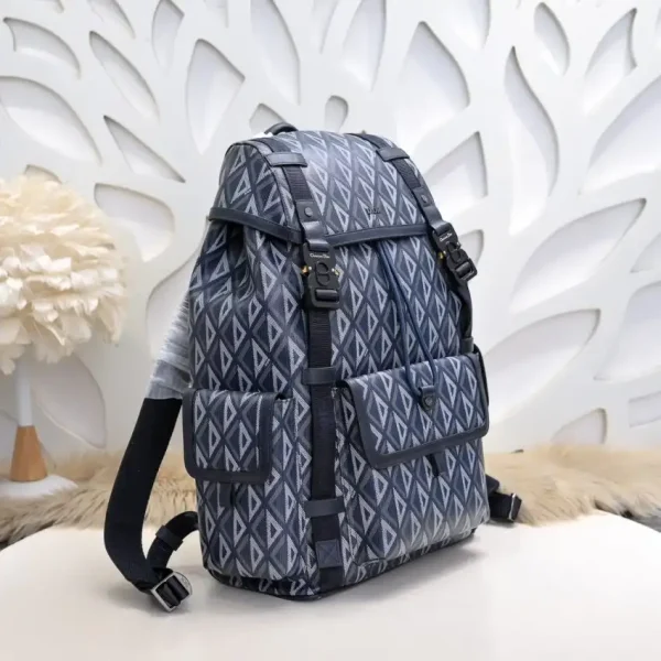 DIOR  Hit The Road Backpack Blue Diamond - Image 4