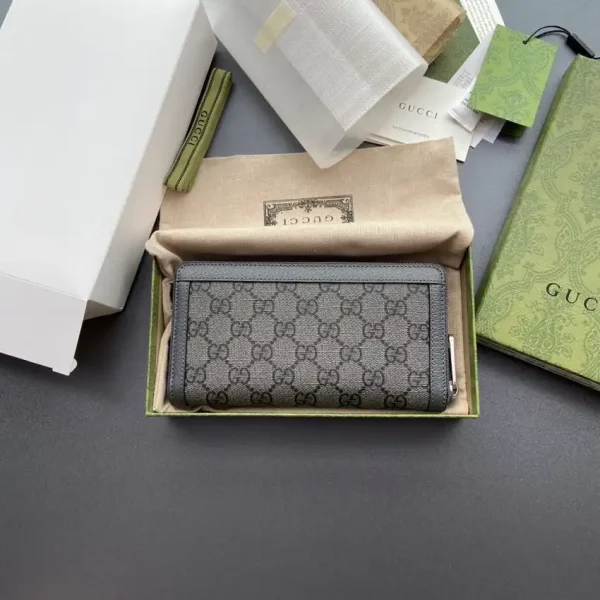 Gucci  Ophidia Zipper Wallet Grey - Image 3