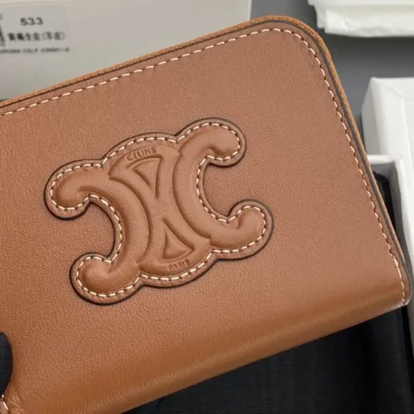 Celine Triumphe Small Zippy Wallet - Image 6