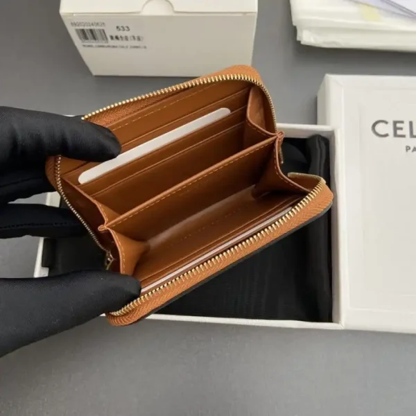 Celine Triumphe Small Zippy Wallet - Image 9