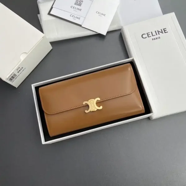 Celine Triumphe Long  Wallet Brown - Image 3
