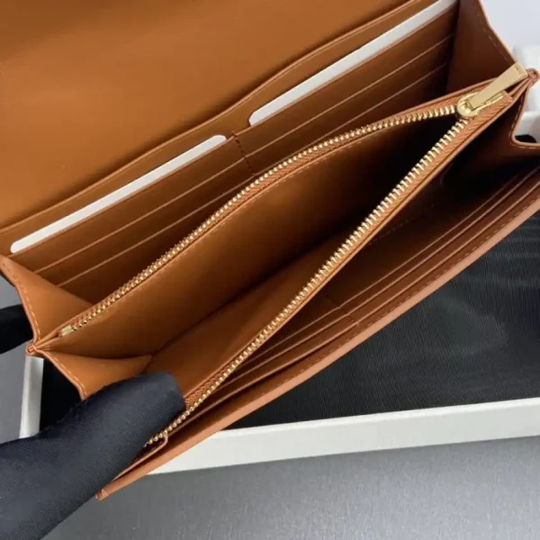 Celine Triumphe Long  Wallet Brown - Image 7