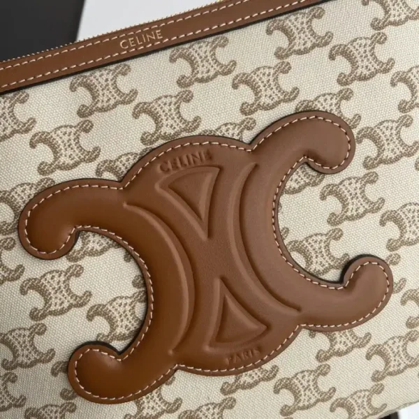 Celine Triumphe Clutch White - Image 7