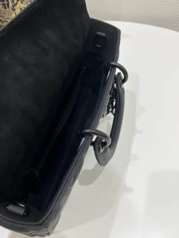 Dior Lady D-Joy  Large Bag  Black Matte - Image 7