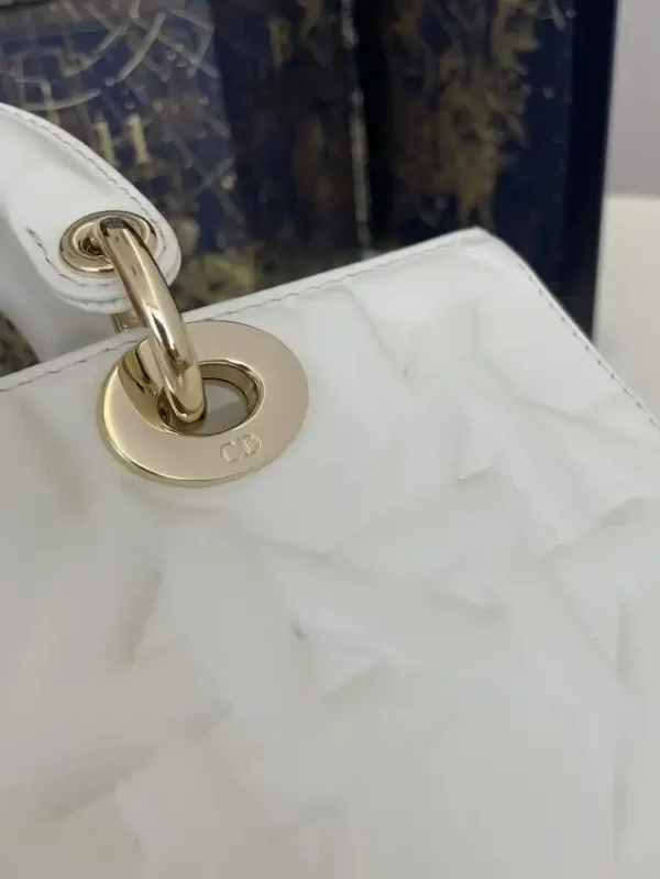 Dior Lady D-Joy  Large Bag  New White - Image 4