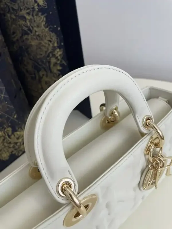 Dior Lady D-Joy  Large Bag  New White - Image 5