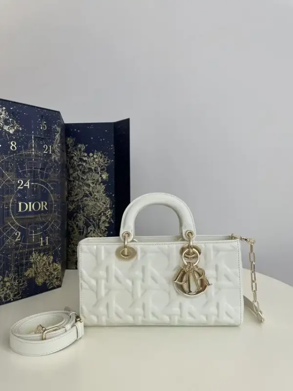 Dior Lady D-Joy  Large Bag  New White