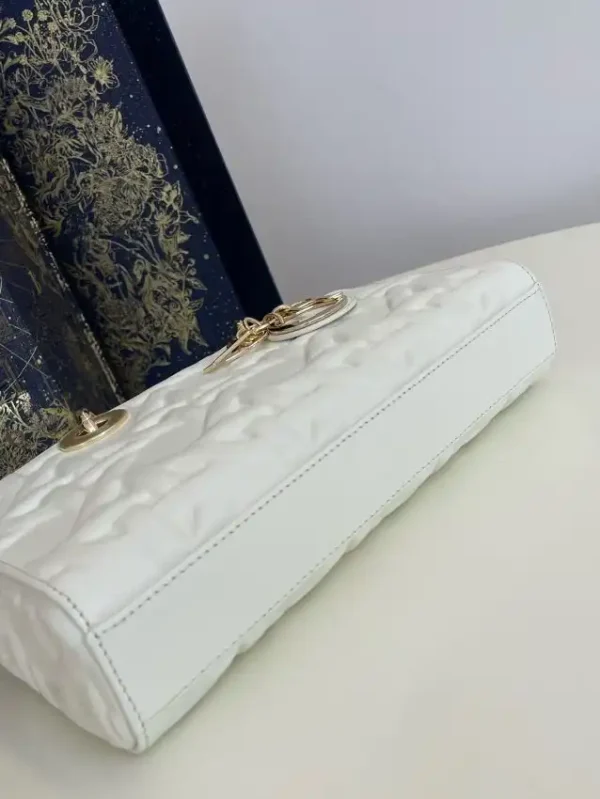 Dior Lady D-Joy  Large Bag  New White - Image 7