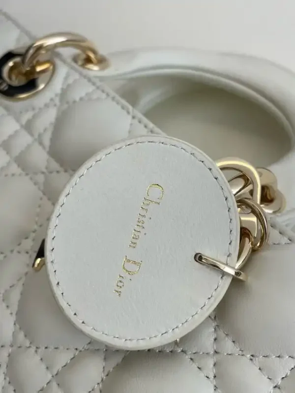 Dior Lady D-Joy  Large Bag  White - Image 3
