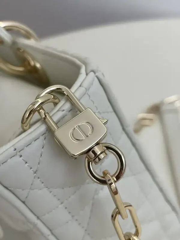 Dior Lady D-Joy  Large Bag  White - Image 4