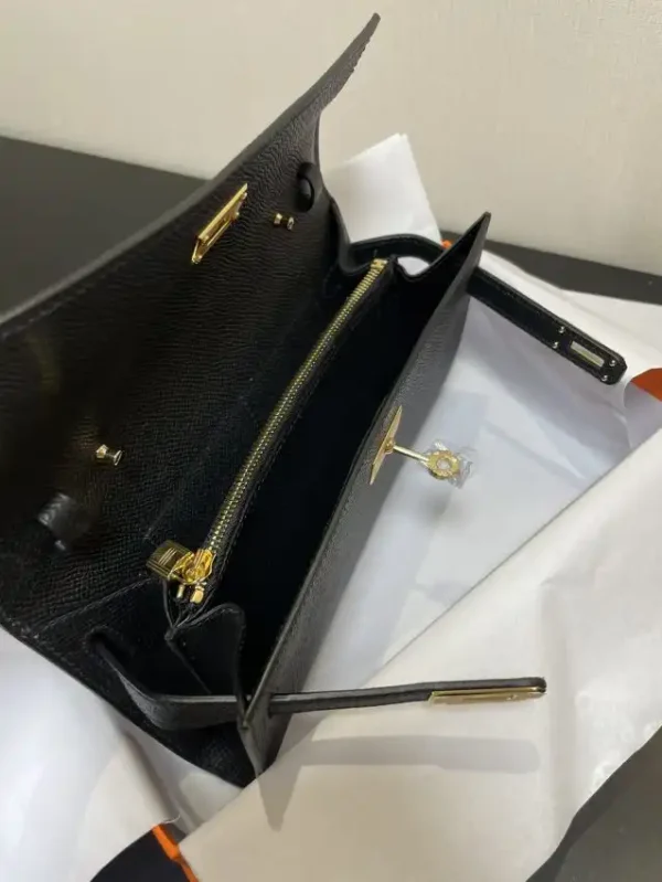 Hermes Kelly Elan Black - Image 6
