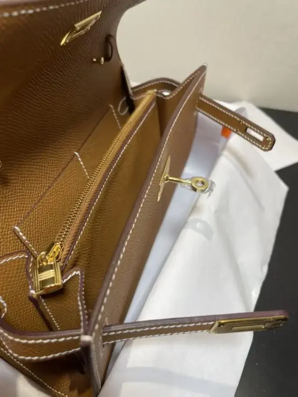 Hermes Kelly Elan Brown - Image 9