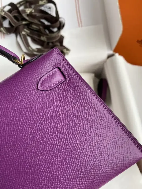 Hermes Kelly Epsom Anemone Purple - Image 3