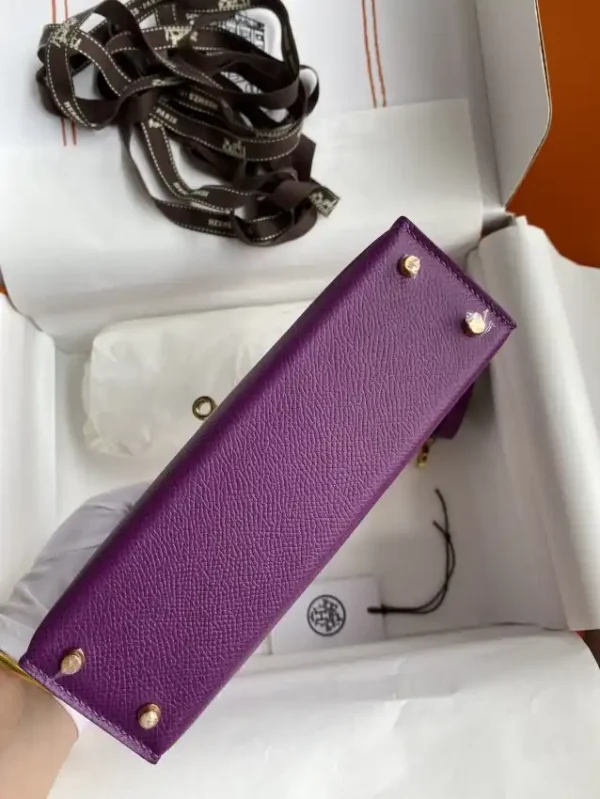 Hermes Kelly Epsom Anemone Purple - Image 4