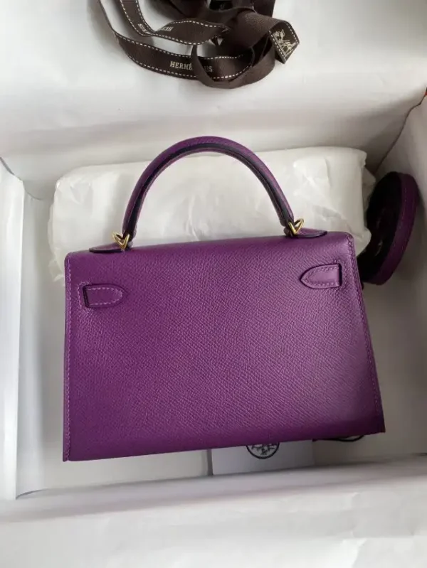Hermes Kelly Epsom Anemone Purple - Image 5