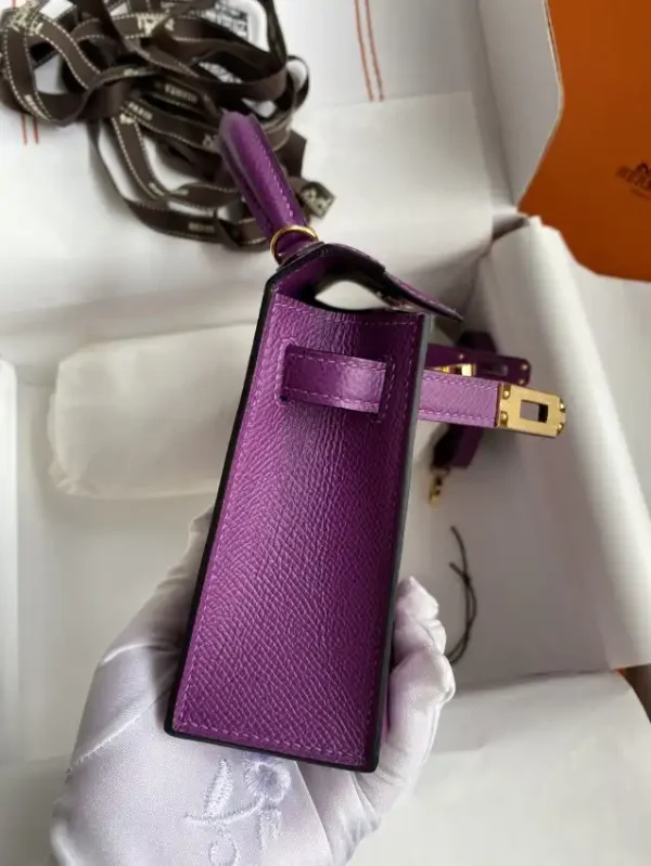 Hermes Kelly Epsom Anemone Purple - Image 2