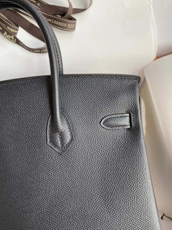 Hermes Birkin Epsom Black Silver - Image 4