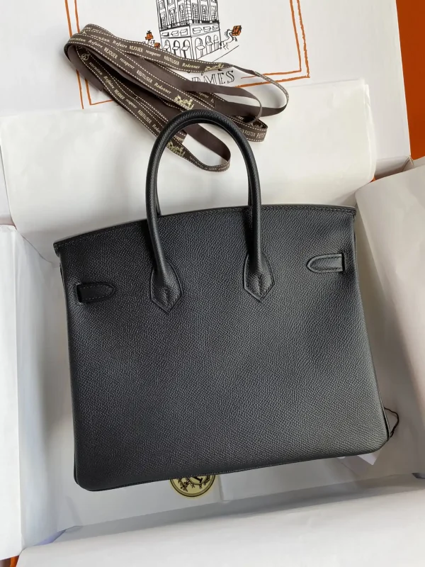 Hermes Birkin Epsom Black Silver - Image 5