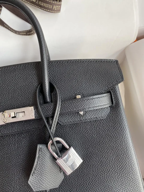 Hermes Birkin Epsom Black Silver - Image 6