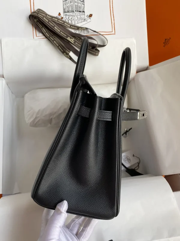 Hermes Birkin Epsom Black Silver - Image 7