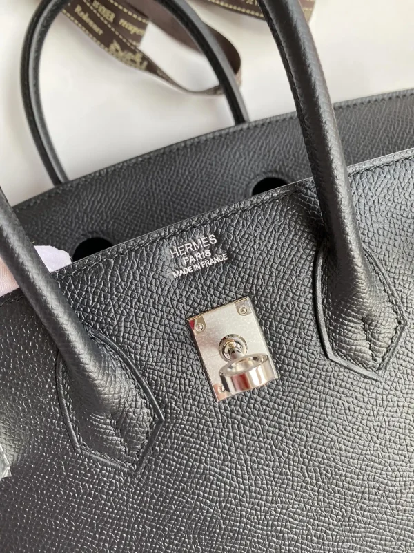 Hermes Birkin Epsom Black Silver - Image 8