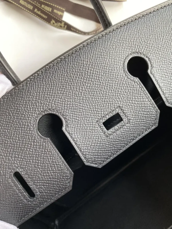 Hermes Birkin Epsom Black Silver - Image 9