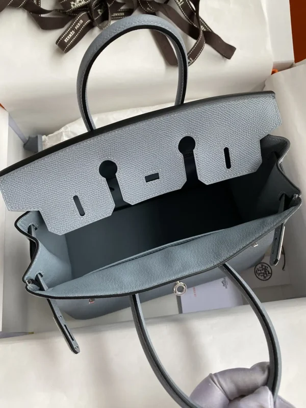 Hermes Birkin Epsom  Linen Blue Silver - Image 2