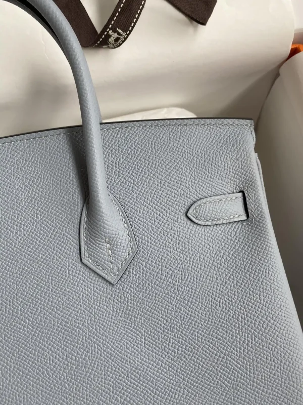 Hermes Birkin Epsom  Linen Blue Silver - Image 4