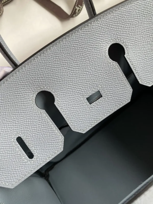 Hermes Birkin Epsom  Linen Blue Silver - Image 5