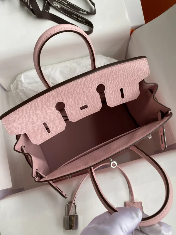 Hermes Birkin Epsom Pink Silver - Image 4