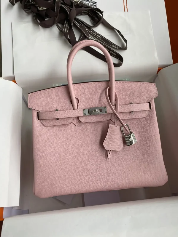 Hermes Birkin Epsom Pink Silver
