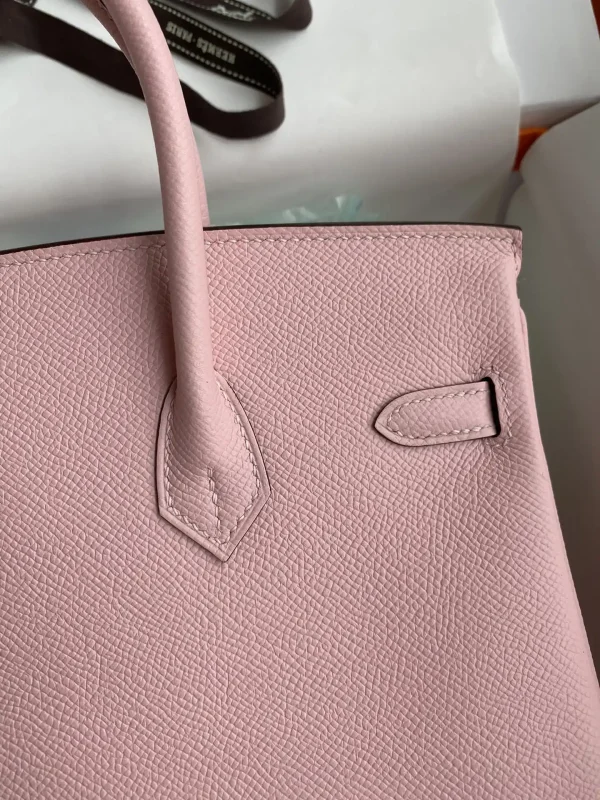 Hermes Birkin Epsom Pink Silver - Image 9