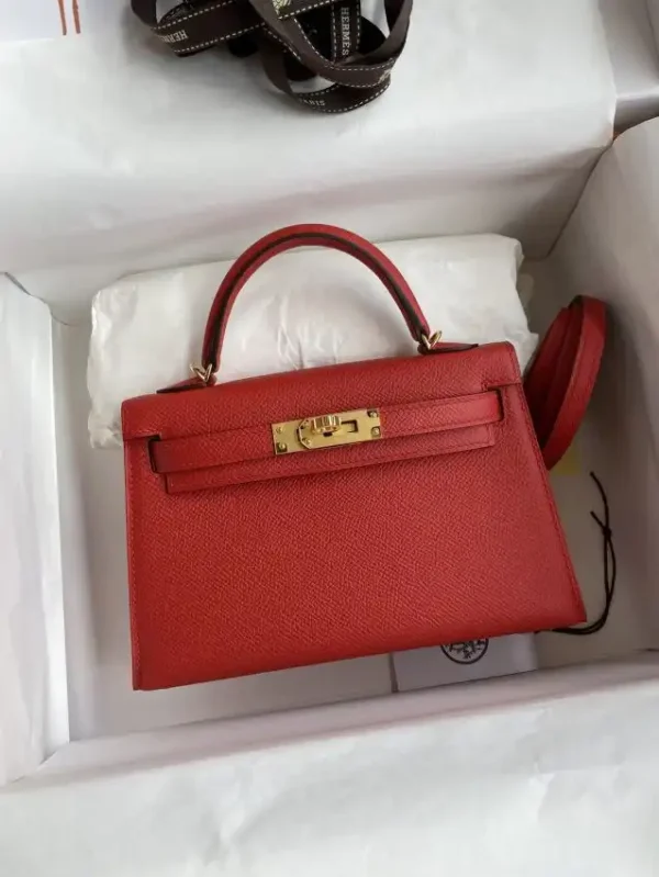 Hermes Kelly Epsom Bright Red