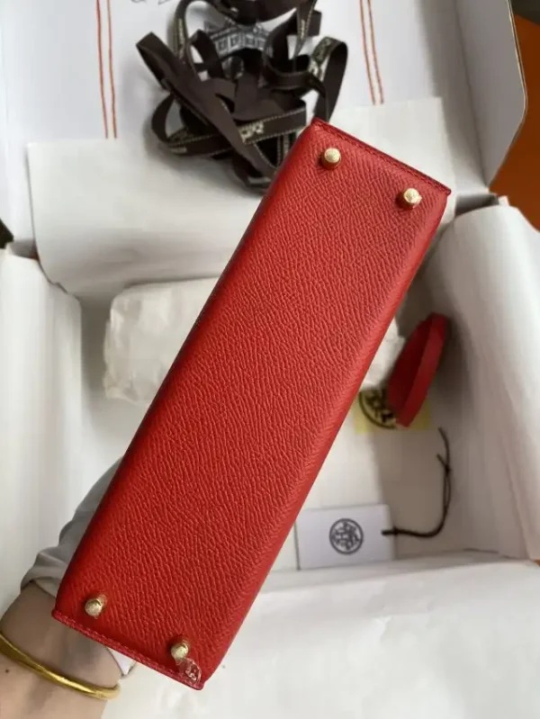 Hermes Kelly Epsom Bright Red - Image 8