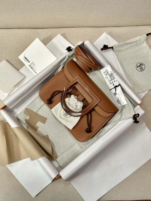 Hermes Halzan  Brown - Image 5