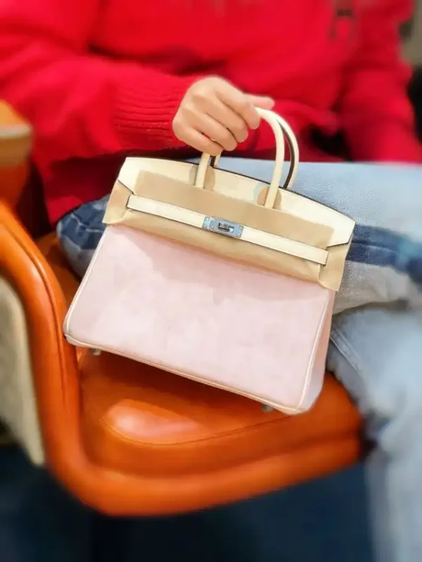 Hermes Birkin Pink Suede - Image 4