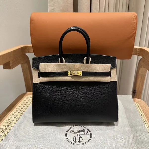 Hermes Birkin Epsom Black Noir Gold