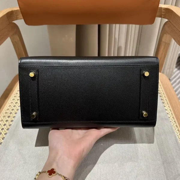 Hermes Birkin Epsom Black Noir Gold - Image 3