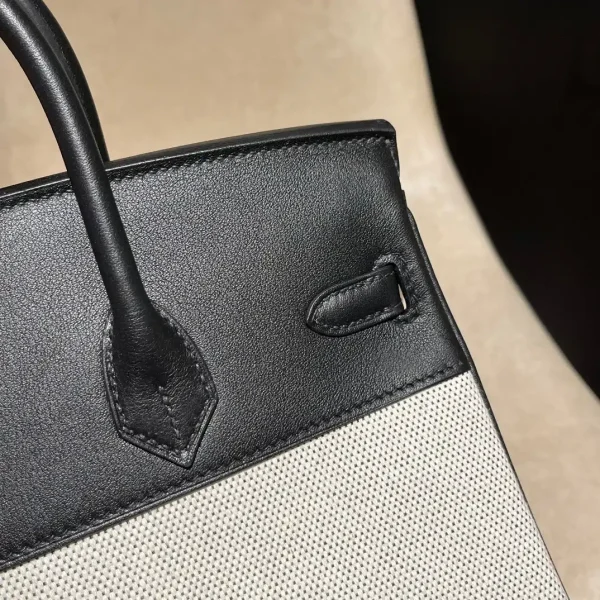 Hermes Birkin Swift Black Silver - Image 2