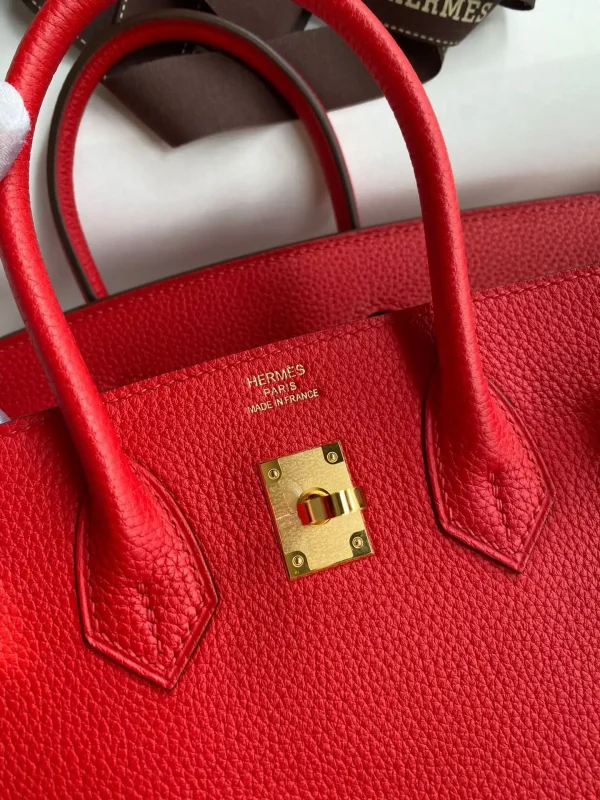 Hermes Birkin Red Togo Gold - Image 4