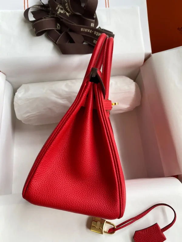 Hermes Birkin Red Togo Gold - Image 6