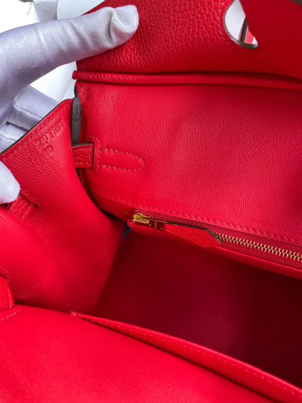 Hermes Birkin Red Togo Gold - Image 7