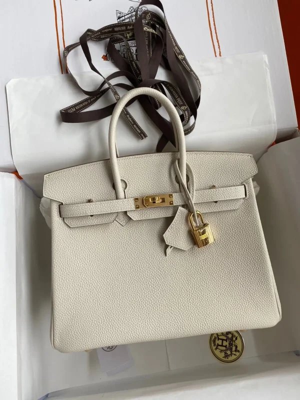 Hermes Birkin White Togo Gold